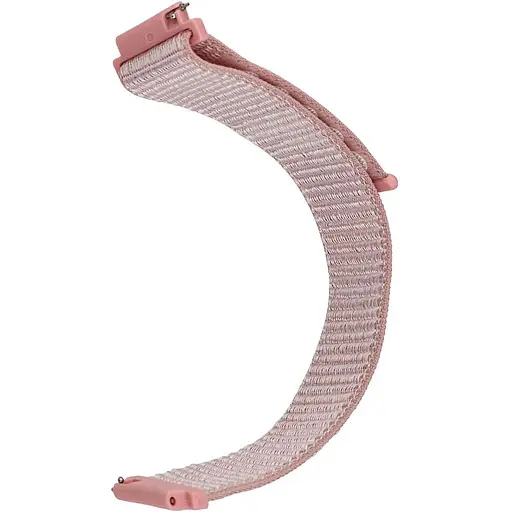 Ремінець Nylon 20 мм Watch Active/Galaxy S4 42 мм/Gear S2/Xiaomi Amazfit Рожевий - фото 1