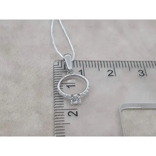 Золота підвіска Favoritum Колечко з фіанітом. 311839_Б/1 - фото 4