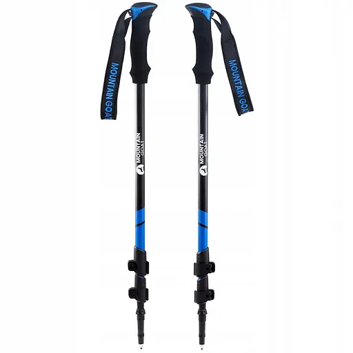 Треккинговые палки Mountain Goat Peak+ 60-135 см MG0005 Black/Blue (P-5907739318268) - фото 3