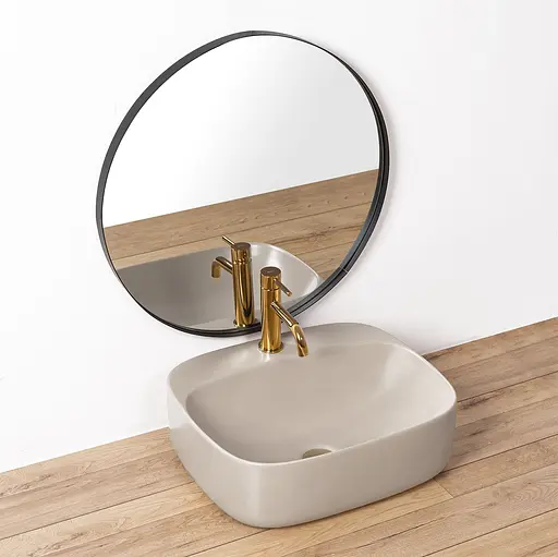 Умивальник Rea Luiza 50 grey mat накладний REA-U5601, Сірий - фото 2