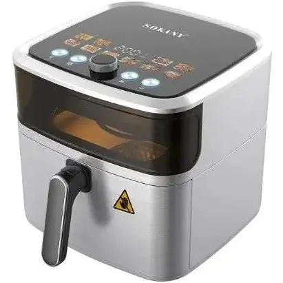 Мультипіч аерофритюрниця Sokany SK 10081 з великою чашею 9 л корпус із нержавіючої сталі  2000 Вт - фото 1
