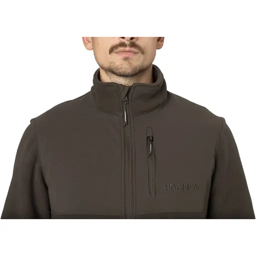 Флисовая кофта Harkila Fjell fleece jacket 2XL Коричневый - фото 3