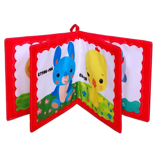 Велика м'яка книга-пищалка "Руде кошеня" Книжковий хмарочос 404249 українською - фото 2