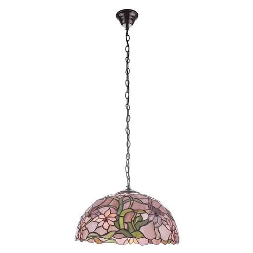 Люстра Brille Тиффани подвесная для кухни E27 60W BR (BL-608S/1)