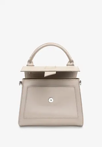 Жіноча шкіряна сумка Ester світло-бежевий краст - фото 3