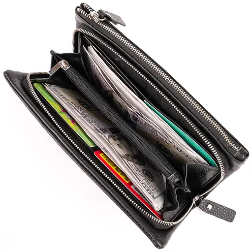 Женский кожаный кошелек-клатч ST Leather 20.8х10х2 см acs0015268 - фото 3