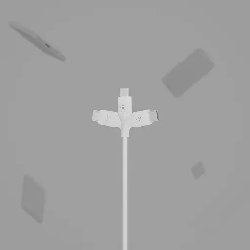 Belkin Кабель USB-A - USB-C силиконовый, с клипсой, 2м, белый - фото 9