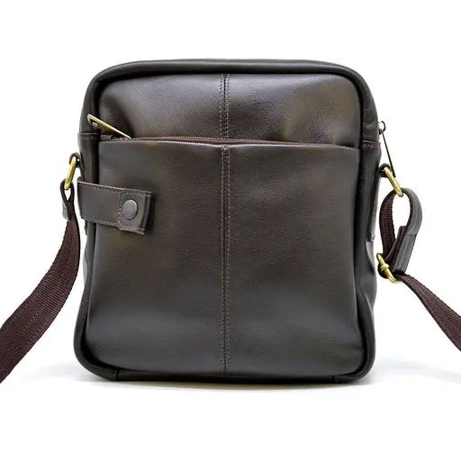 Кожаный мессенджер для мужчин TARWA 24х26х8 см sum0028350 - фото 4