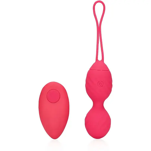 Віброяйце Loveline Egg with Remote Control 9.2 см (червоний)