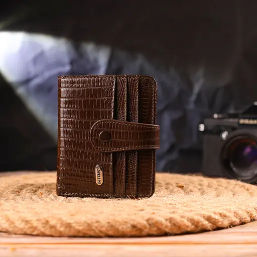 Мужской кожаный кошелек Canpellini 10.6х9х1 см acs0025045 - фото 6