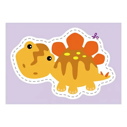 Вырезалки для самых маленьких. Забавные динозаврики КЕНГУРУ 1376002 от 3 лет - фото 4