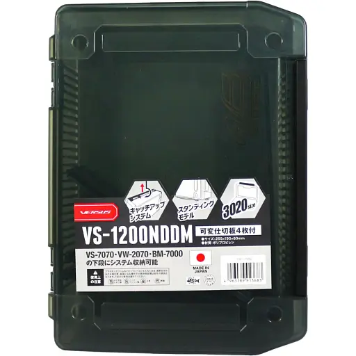 Коробка Meiho Versus VS-1200NDDM black - фото 1