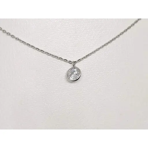 Золотое колье Tango с фианитом. 860234В 40 - фото 2