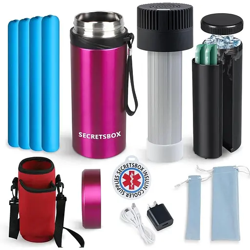 Інсуліновий кулер Дорожній чохол 2-8 °C SECRETSBOX Контроль температури, для ручки TSA Approved Medicine