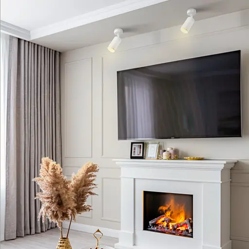 Світильник Videx під лампу GU10 SPF02B накладний поворотний біла призма - фото 3