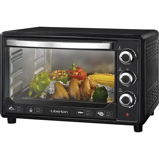 Духовка настільна Liberton LEO-480 Black Mirror