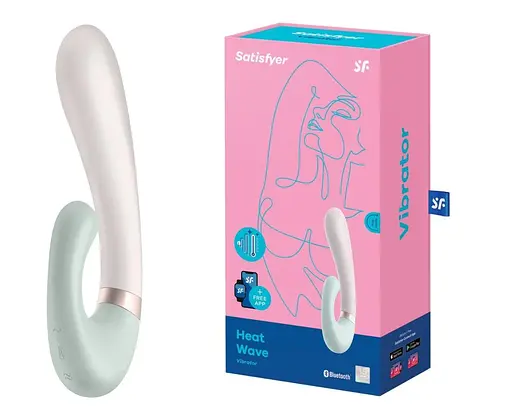 Вибратор-кролик Satisfyer Heat Wave 20 см мятный - фото 2