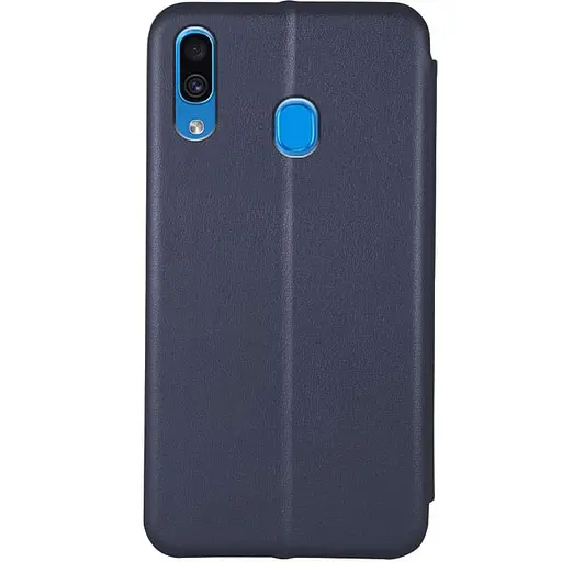 Шкіряний чохол-книжка Classy для Samsung Galaxy A20 / A30 Темно-синій - фото 2