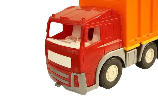 Детская пластиковая машинка для мальчика Магирус Фургон с широкими колесами машинка для песочницы Красная - фото 6