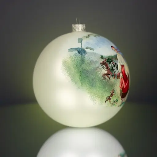 Ялинкова прикраса Різдвяні історії Катерина за мотивами Шевченко Т.Г куля скло (4820001154924) - фото 4