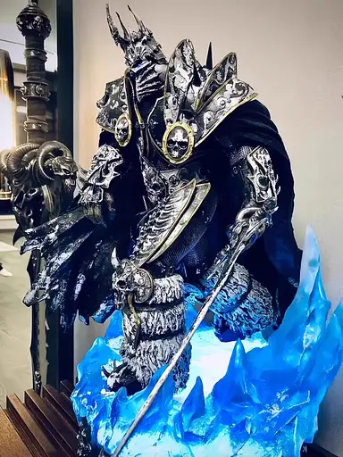 Фигурка светильник Варкрафт Король Лич Warcraft The Lich King 40 см - фото 4