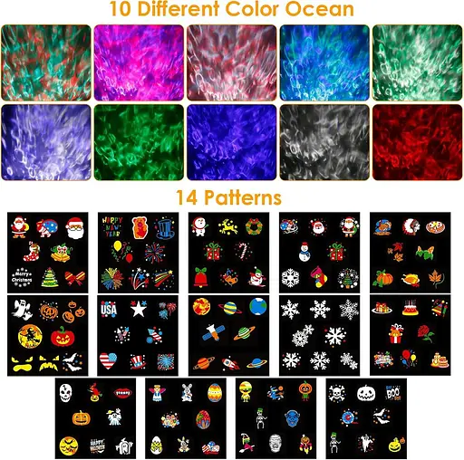 Відкритий проектор на Хелловін з дистанційним керуванням водонепроникний - фото 4