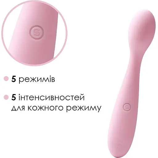 Стимулятор клітора та точки G Svakom Keri Pale Pink - фото 3