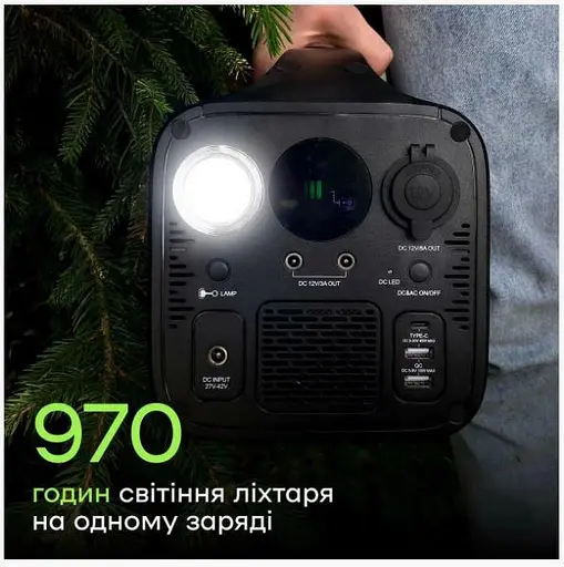 Зарядная станция Junlee PS-1000 1000W 972Wh с портативной солнечной панелью 150 W 30V - фото 6