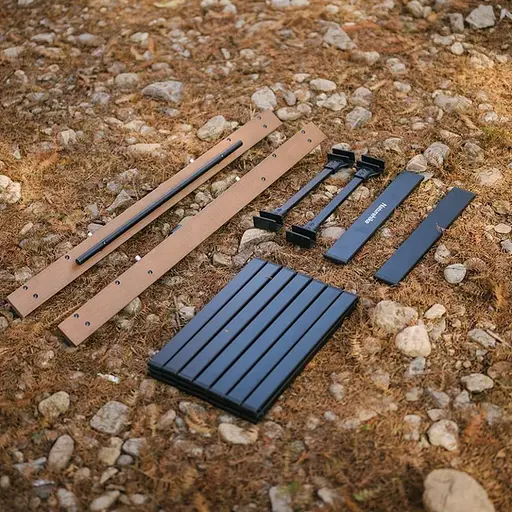 Розкладний туристичний стіл комбінований Naturehike NH21JU011 алюміній - фото 6