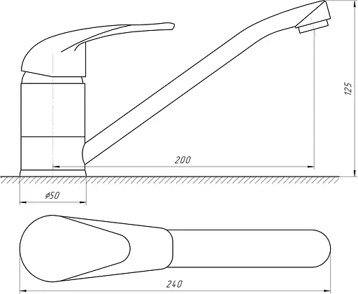Смеситель для кухни EcoMix E-GEZ-103 Хром - фото 5