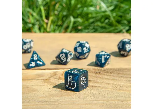 Набір кубиків Shimmering Llama Dice Set , 7 шт. (SLLA3F) - фото 5