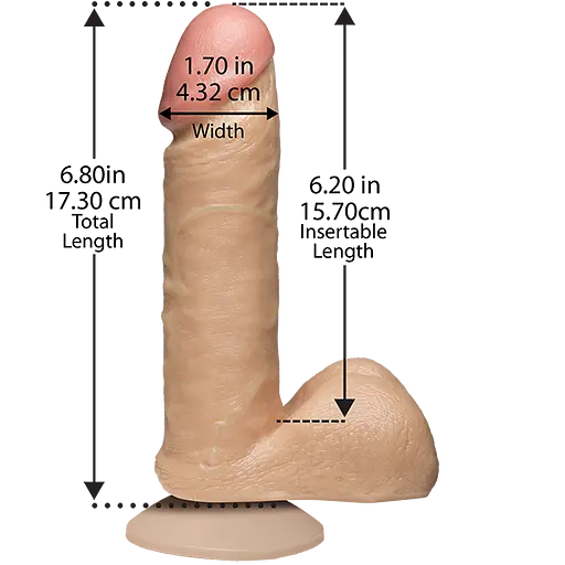 Фаллоимитатор Realistic Cock Ultraskyn 6 Inch 17.3 см телесный - фото 3