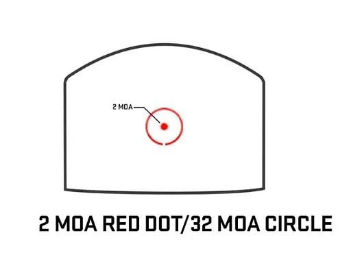 Приціл коліматорний Sig Optics ROMEO-X PRO FOOTPRINT, OPEN, 2 MOA DOT&32 MOA CIRCLE, BLACK - фото 2
