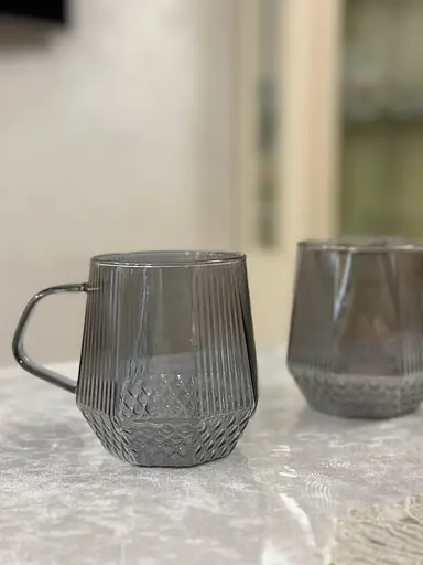 Набор чашек Vittora Night VT-5106-400 2 чашки 400 мл Серый - фото 4