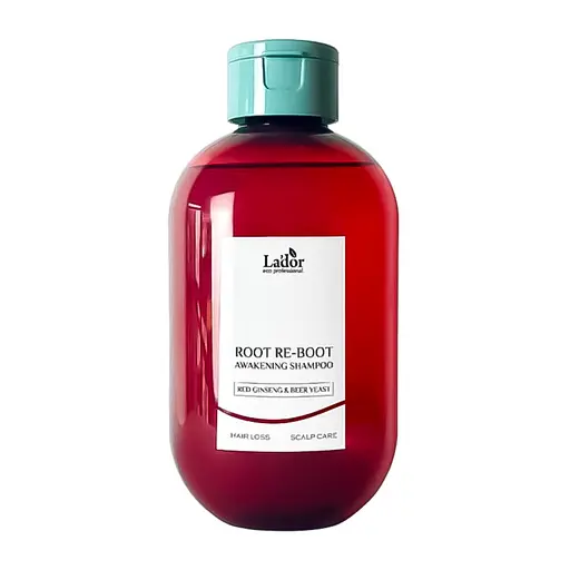 Шампунь для росту волосся Root Re-Boot Awakening Shampoo Red Ginseng & Beer Yeast La'dor 300 мл - фото 1