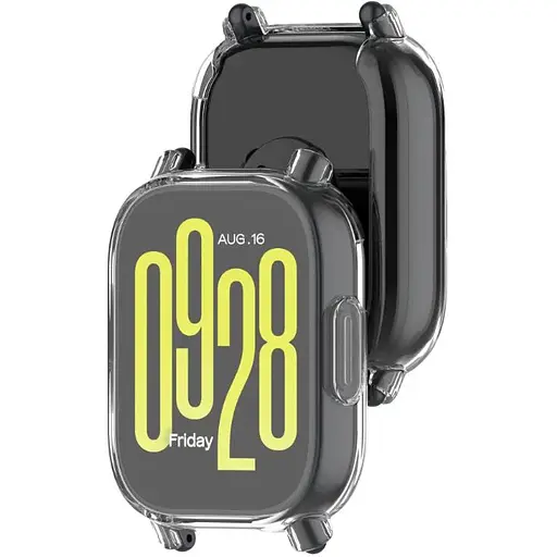 Чохол-накладка DK для Xiaomi Redmi Watch 5 Lite Silicone Face Case (clear) - фото 2