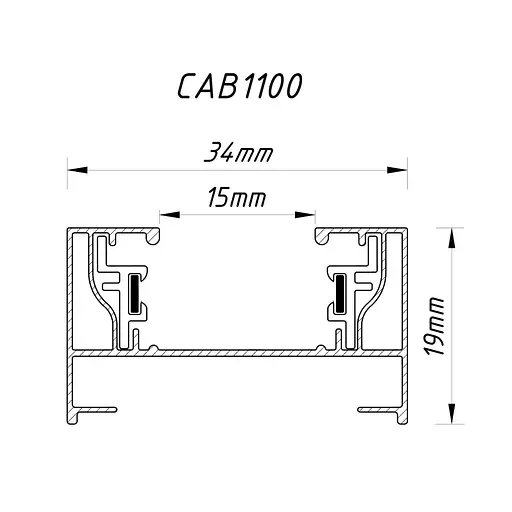Шинопровод однофазный Feron CAB1100 3м белый - фото 2