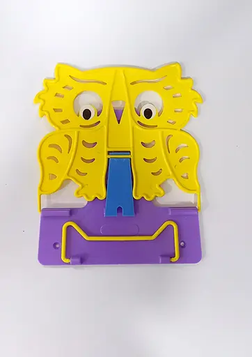 Підставка для книг №4 "Сова" 631569 Irbis пластикова, в пакеті (4820098991365) Жовто-фіолетовий Вид 2 - фото 1