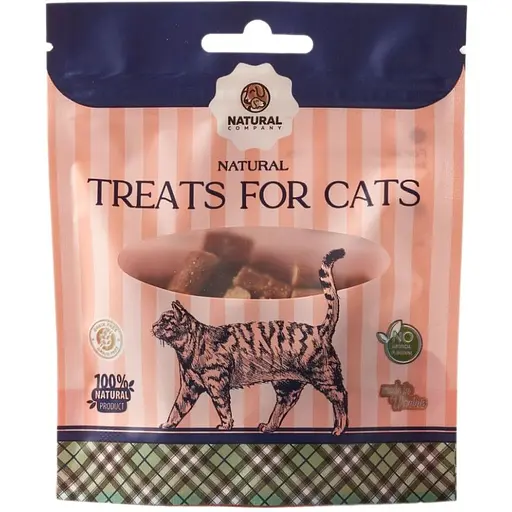 Лакомство для кошек Natural снеки с говядиной курицей и льном 35 г