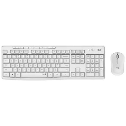 IT набір Logitech MK295 Silent Wireless Combo, US, Off-White (920-009824) (6836270) - фото 1