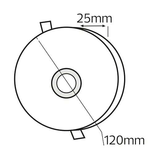 Светодиодный светильник встроенный VALENTINA-12 12W белый - фото 4