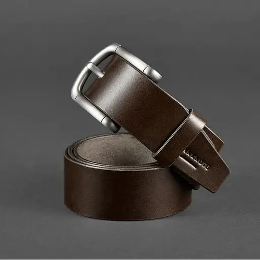 Мужской ремень BlankNot 40 мм коричневый - фото 2