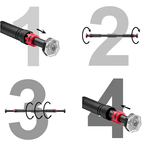 Турник раздвижной 4FIZJO 60-100 см 4FJ0097 (P-5907739310385) - фото 6
