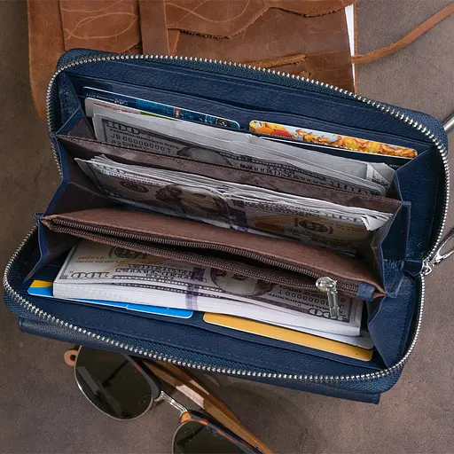 Кожаный женский кошелек ST Leather 20х10х2 см acs0015295 - фото 8