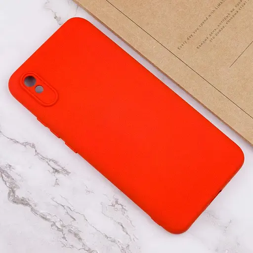 Чохол TPU Getman Liquid Silk Full Camera для Xiaomi Redmi 9A Червоний / Red - фото 3