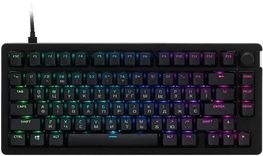 Клавіатура HyperX Alloy Rise 75 PBT HyperX Red RGB Black (7G7A4AA)