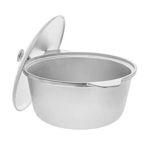 Каструля алюмінієва із кришкою 3 л, Полімет Сірий 83388 - фото 7