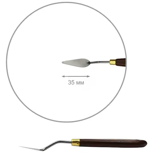 Мастихін Rosa Gallery Classic №1 довжина 3.5 см крапля - фото 1