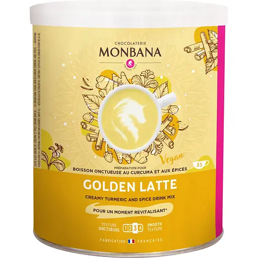 Суха суміш Monbana Golden Latte для приготування лате з куркумою та спеціями 350 г 