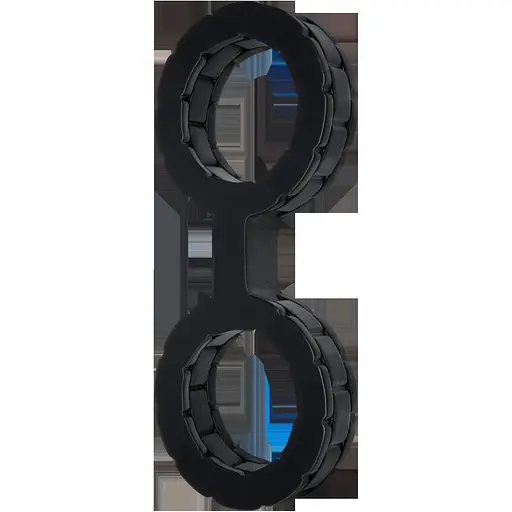 Наручники из силикона Doc Johnson The Cuffs Small - Black